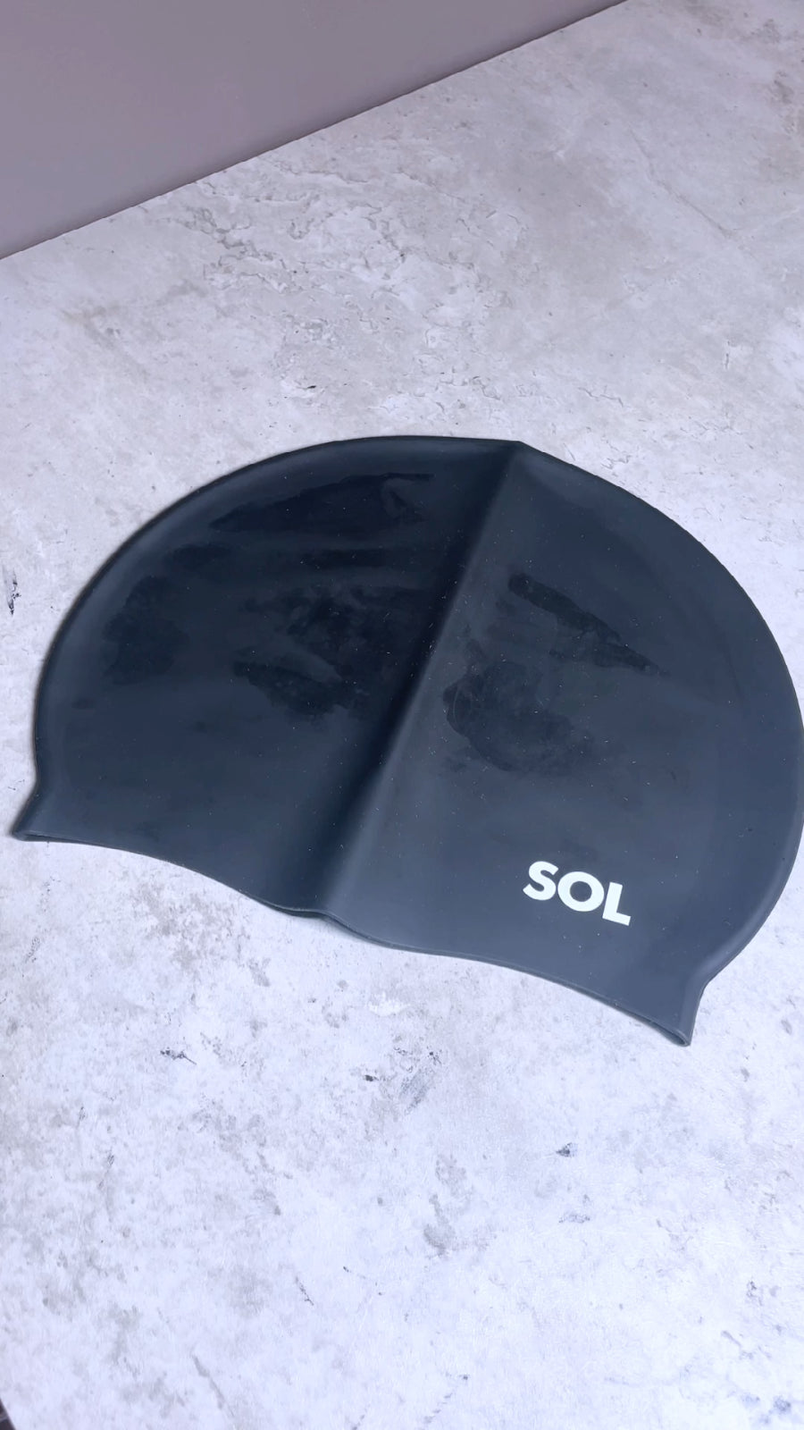 Black Swimming Cap Adult | Women/Mens Pool Swimming Cap Waterproof Silicone