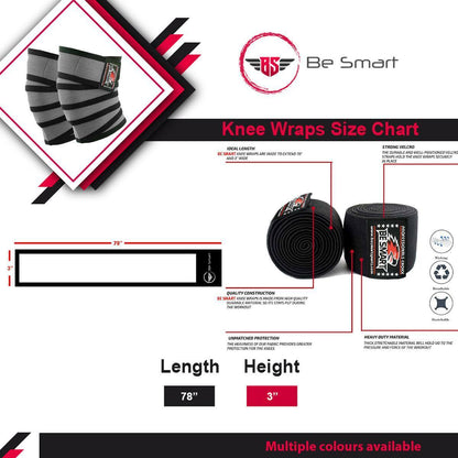 Knee/Wrist Wraps Gym Training Weight Lifting Body Building Leg Support Wrist Straps R
